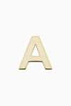 Oradina 14k Gold Initial Reaction Single Stud In Letter A
