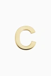 Oradina 14k Gold Initial Reaction Single Stud In Letter C
