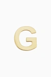 Oradina 14k Gold Initial Reaction Single Stud In Letter G