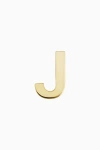 Oradina 14k Gold Initial Reaction Single Stud In Letter J