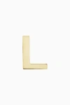 Oradina 14k Gold Initial Reaction Single Stud In Letter L