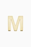 Oradina 14k Gold Initial Reaction Single Stud In Letter M