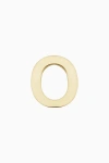 Oradina 14k Gold Initial Reaction Single Stud In Letter O