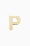 Oradina 14k Gold Initial Reaction Single Stud In Letter P