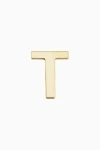 Oradina 14k Gold Initial Reaction Single Stud In Letter T