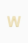 Oradina 14k Gold Initial Reaction Single Stud In Letter W