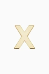 Oradina 14k Gold Initial Reaction Single Stud In Letter X