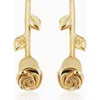 Oradina 14k Gold Kiss From A Rose Studs In Yellow Gold