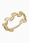 ORADINA ORADINA 14K GOLD LEAF YOUR MARK RING