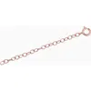 Oradina Women's 14k Rose Solid Gold Lengthen It Chain Extender In Rose Gold