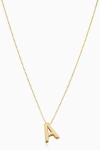 Oradina 14k Gold Love Letter Initial Necklace In Letter A