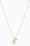 Oradina 14k Gold Love Letter Initial Necklace In Letter E