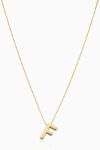 Oradina 14k Gold Love Letter Initial Necklace In Letter F