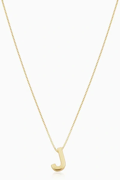 Oradina 14k Gold Love Letter Initial Necklace In Letter J