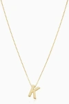 Oradina 14k Gold Love Letter Initial Necklace In Letter K