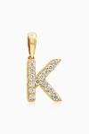 Oradina 14k Gold Luxe Letter Diamond Initial Pendant Charm In Yellow Gold - K