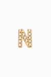 Oradina 14k Gold Luxe Letter Diamond Initial Single Stud