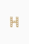 Oradina 14k Gold Luxe Letter Diamond Initial Single Stud