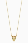 Oradina 14k Gold Majestic Panther Pendant Necklace In Yellow Gold