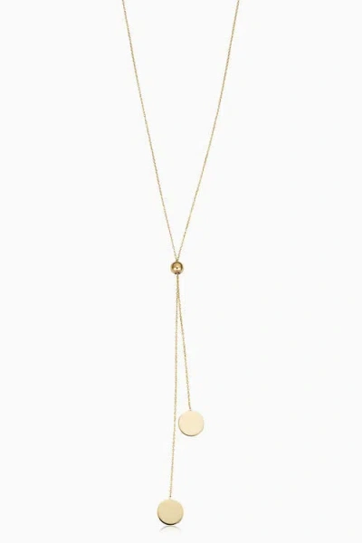 Oradina 14k Gold Manhattan Lariat Necklace In Yellow Gold