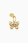Oradina 14k Gold Mosaic Butterfly Pendant Charm