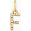 Oradina 14k Gold My Letter Diamond Pendant Charm