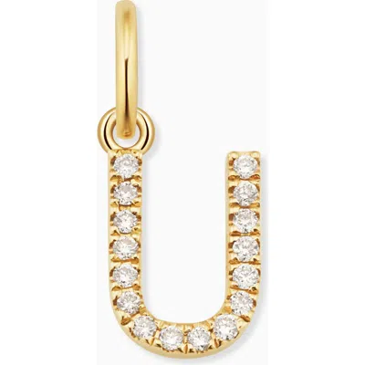 ORADINA ORADINA 14K GOLD MY LETTER DIAMOND PENDANT CHARM