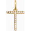 Oradina 14k Gold My Letter Diamond Pendant Charm