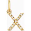 Oradina 14k Gold My Letter Diamond Pendant Charm
