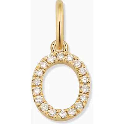 ORADINA ORADINA 14K GOLD MY LETTER DIAMOND PENDANT CHARM