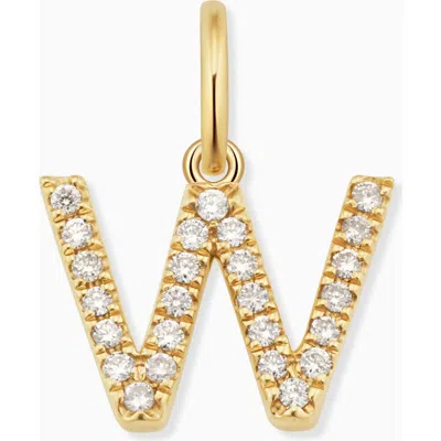 Oradina 14k Gold My Letter Diamond Pendant Charm