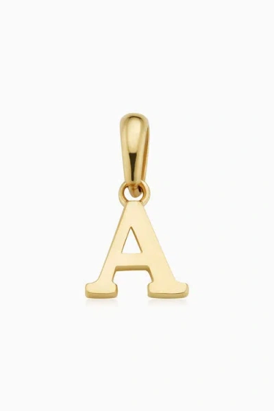 Oradina 14k Gold My Letter Initial Pendant Charm