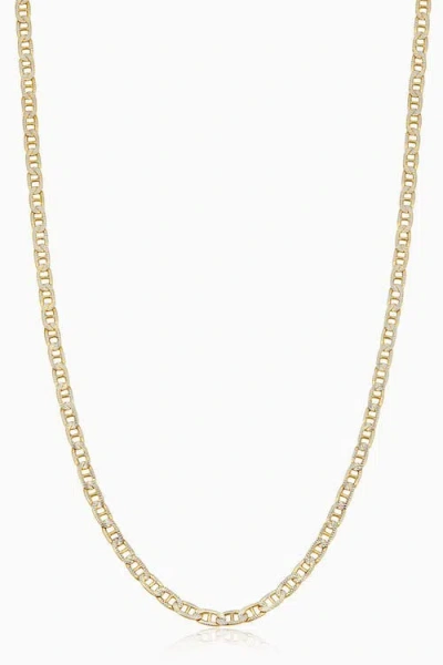Oradina 14k Gold Mystic Mariner Pavé Necklace In Yellow Gold