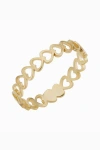 Oradina Women's 14k Yellow Gold Open Your Heart Ring In Yellow Gold