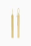 Oradina 14k Yellow Solid Gold Pisa Drop Earrings In Yellow Gold