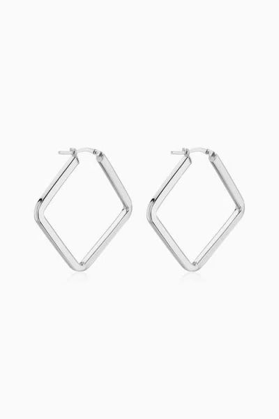 Oradina 14k Gold Quad Hoops In Silver