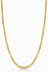 Oradina 14k Gold Round Bodega Chain Necklace In Yellow Gold