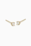 Oradina 14k Gold Shine Bright Diamond Mini Studs In Yellow Gold