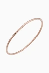 Oradina 14k Rose Solid Gold Skyline Bangle In Rose Gold
