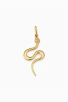 Oradina 14k Gold Snake Charmer Pendant Charm In Yellow Gold
