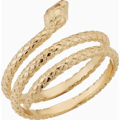 Oradina Women's 14k Yellow Gold Snake Charmer Ring