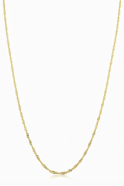 Oradina 14k Gold Spirah Chain Necklace In Yellow Gold