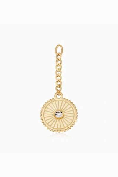Oradina 14k Gold Stellar Pendant Charm In Yellow Gold