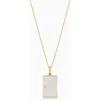 Oradina 14k Gold Tag Me Pendant Necklace In Gold - Mother Of Pearl