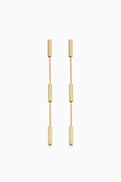 Oradina 14k Gold Vicenza Drop Earrings In Yellow Gold