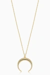 Oradina 14k Yellow Solid Gold Wall Street Pendant Necklace In Yellow Gold