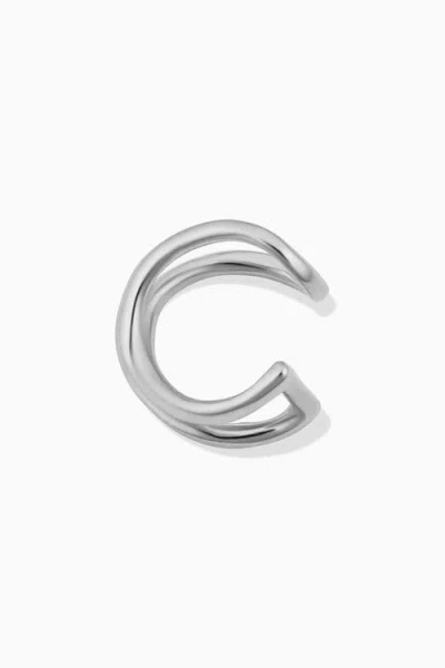 Oradina 14k Gold West Side Ear Cuff In White Gold