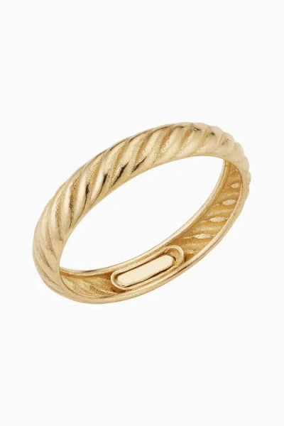 Oradina Women's 14k Yellow Gold With A Twist Ring
