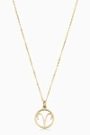 Oradina 14k Gold Zodiac Pendant Necklace In Aries