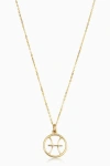 Oradina 14k Gold Zodiac Pendant Necklace In Pisces